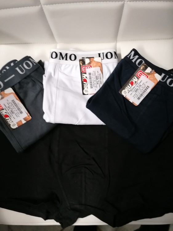 m. oprijete boxer spodnjice UOMO enobarvne     (M - 5XL)