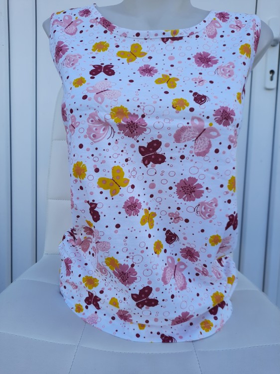 Ženski top 71124 metuljčki rumeni (S - 3XL)